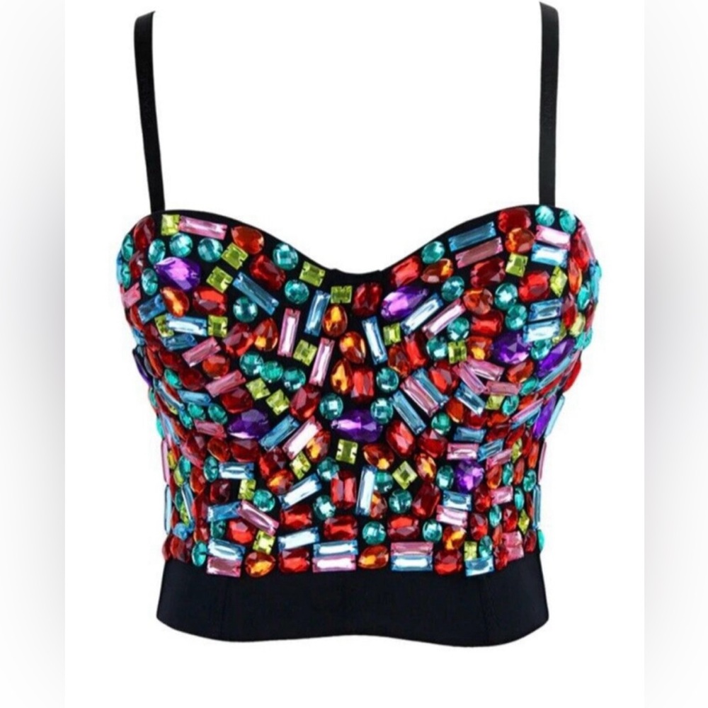 Black Shapewear Bustier with Sweetheart Neckline